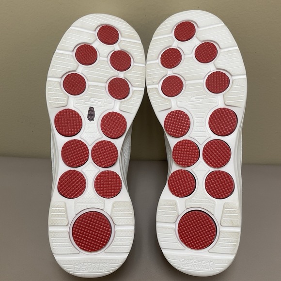 Skechers Go Walk 7 Sneakers Men 11.5 White Hands Free Slip Ins Shoes Comfort - Picture 6 of 13